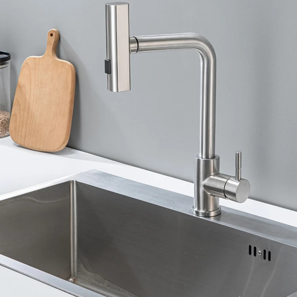 Techno - Pull Out Kitchen Tap - 360° Swivel Spray Head