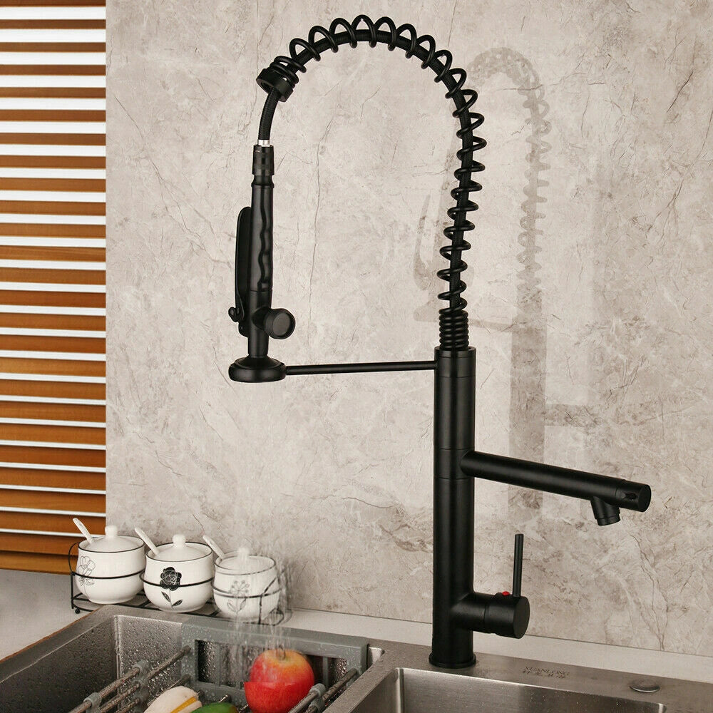 Ridge - Pull Out Kitchen Tap - Spring Neck - Dual Spray - Dual Spout