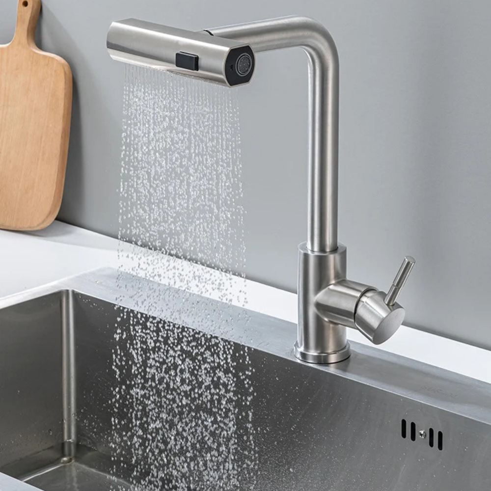 Techno - Pull Out Kitchen Tap - 360° Swivel Spray Head