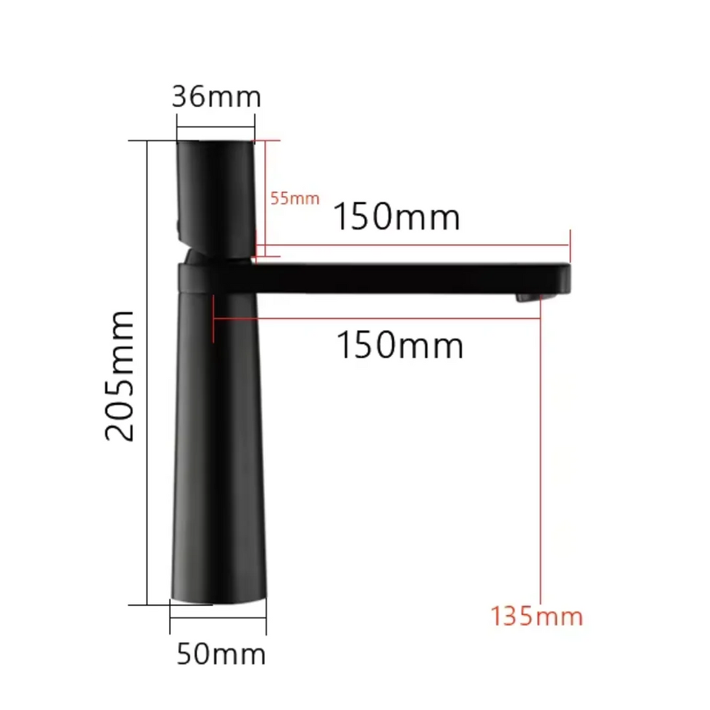 Linen Compact - Monobloc Basin Tap