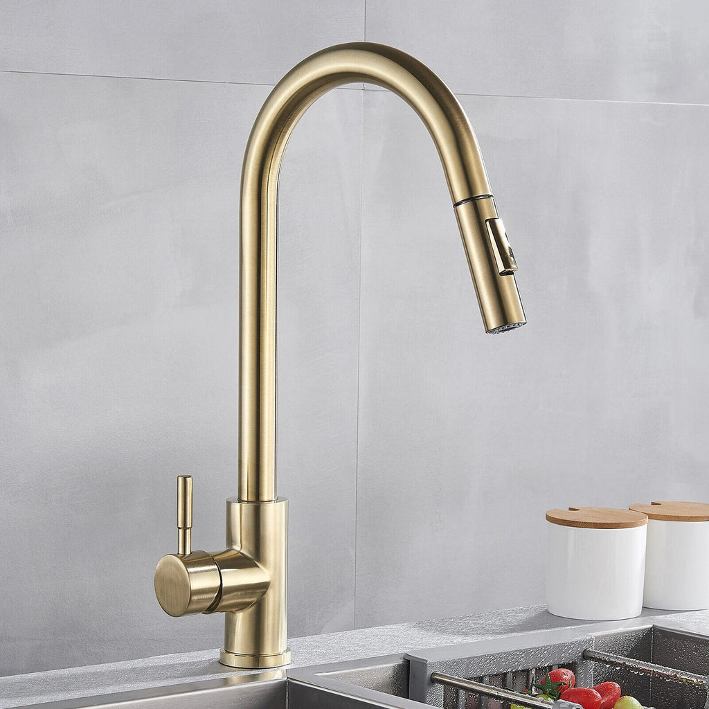 Apex - Pull Out Kitchen Tap - Smart Touch Control - Goose Neck - Spray Modes