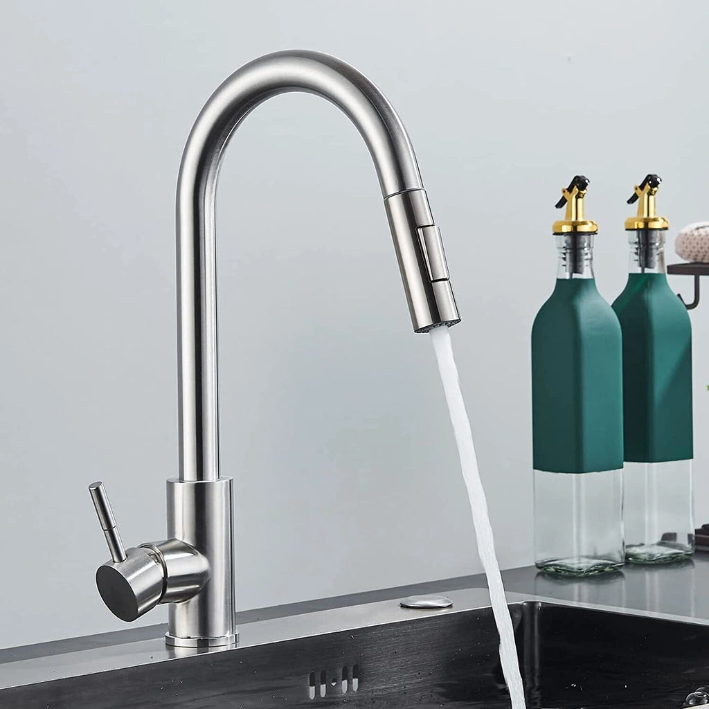 Apex - Pull Out Kitchen Tap - Smart Touch Control - Goose Neck - Spray Modes