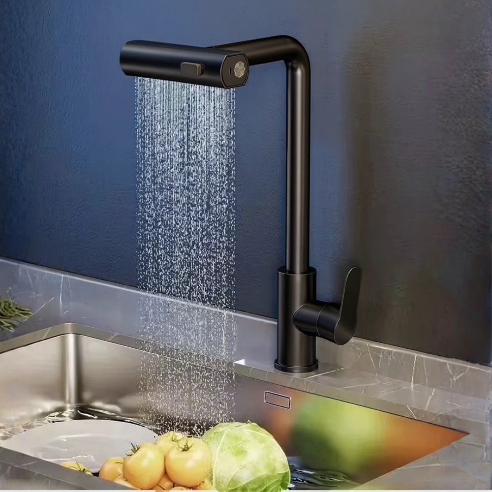 Techno - Pull Out Kitchen Tap - 360° Swivel Spray Head