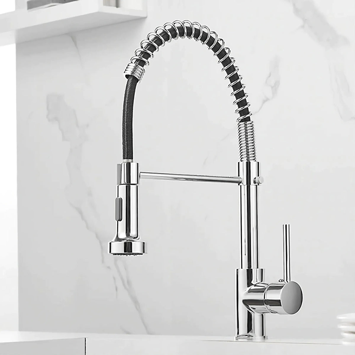 Flint - Pull Out Kitchen Tap - Spring Neck - Dual Spray