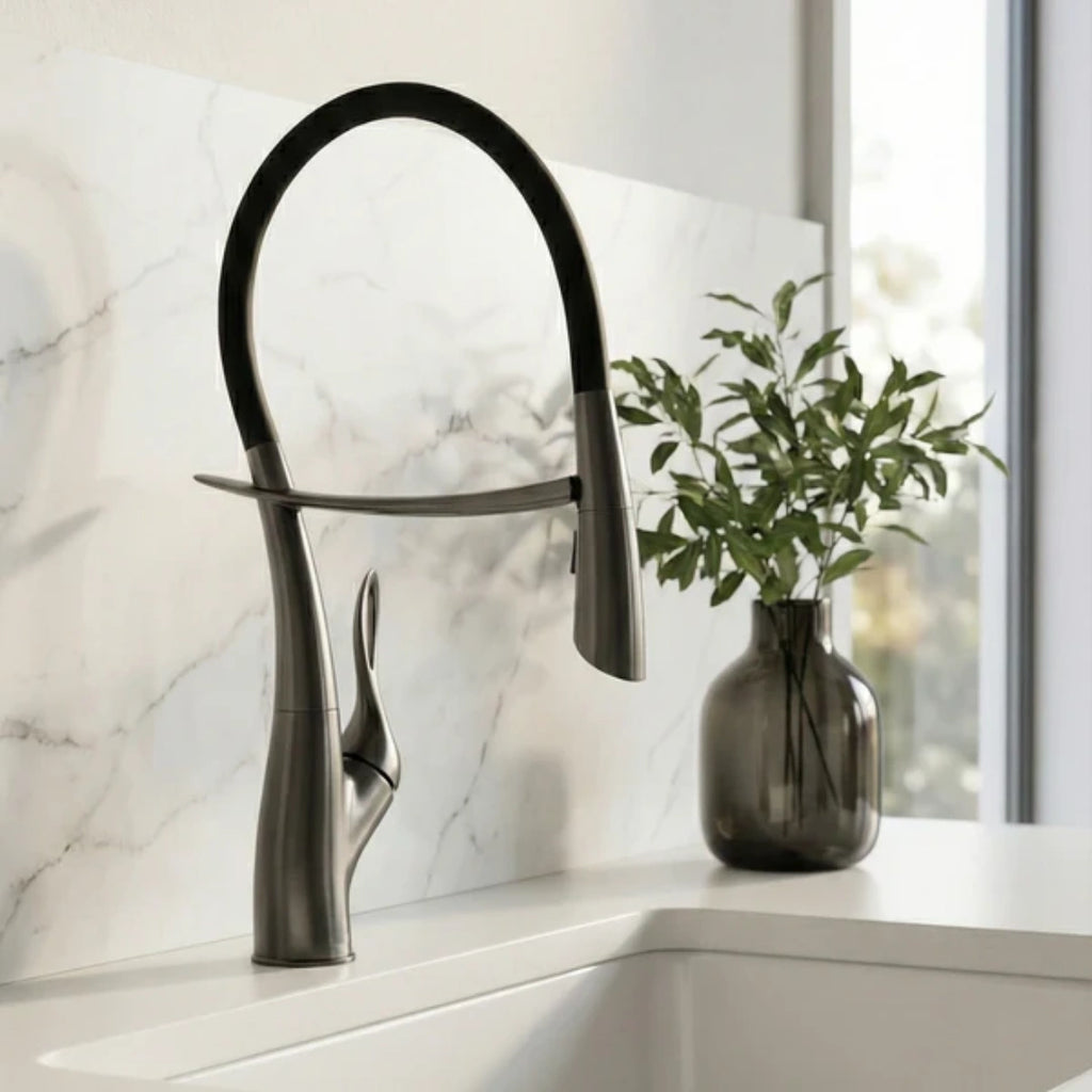 Orbit - Pull Out Kitchen Tap - Gun Metal - Smart Touch Control - Spray Modes