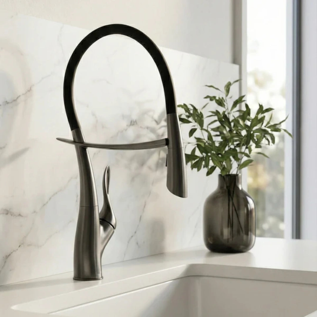 Orbit - Pull Out Kitchen Tap - Gun Metal - Smart Touch Control - Spray Modes