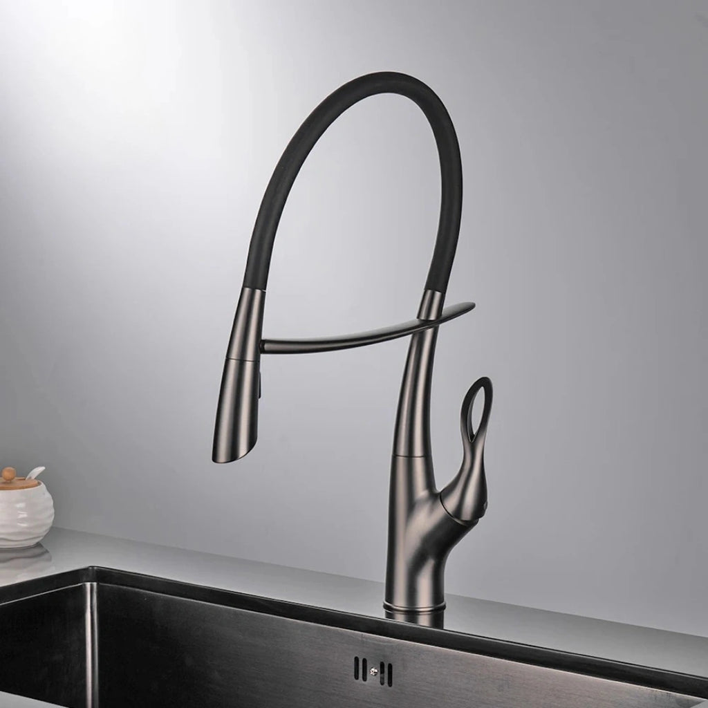 Orbit - Pull Out Kitchen Tap - Gun Metal - Smart Touch Control - Spray Modes