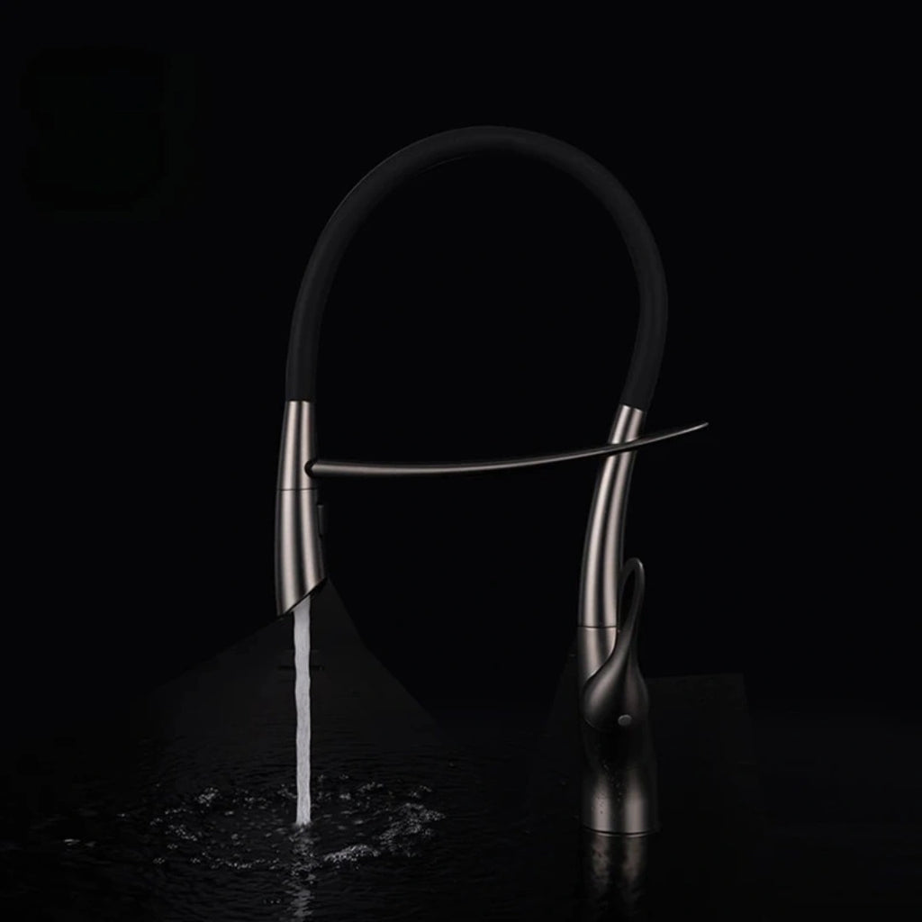 Orbit - Pull Out Kitchen Tap - Gun Metal - Smart Touch Control - Spray Modes