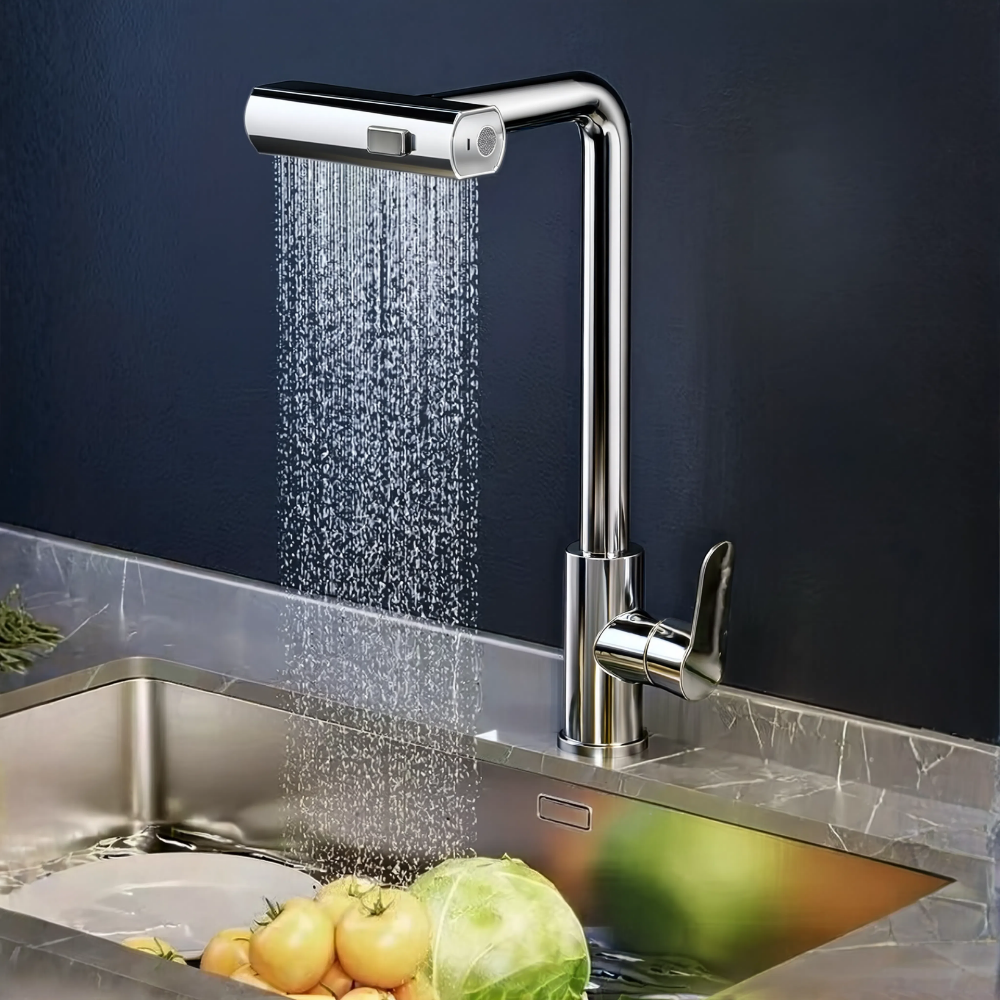 Techno - Pull Out Kitchen Tap - 360° Swivel Spray Head
