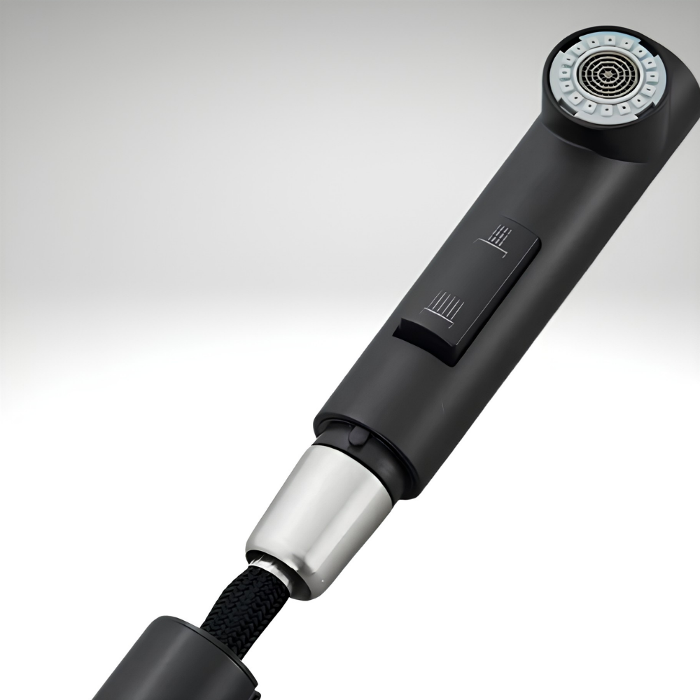 Flow - Pull Out Kitchen Tap - Straight Neck - Spray Modes