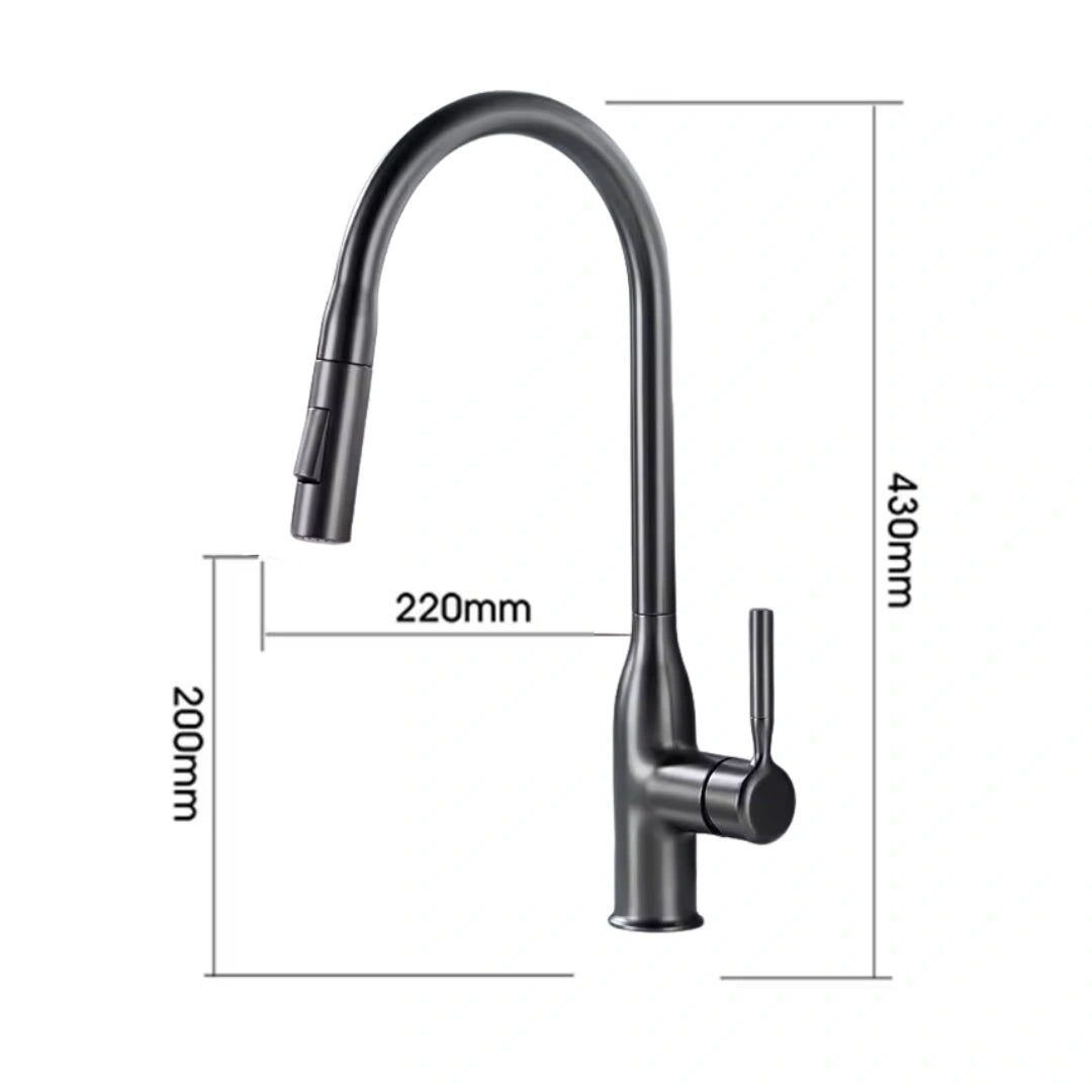 Glide - Pull Out Kitchen Tap - Spray Modes
