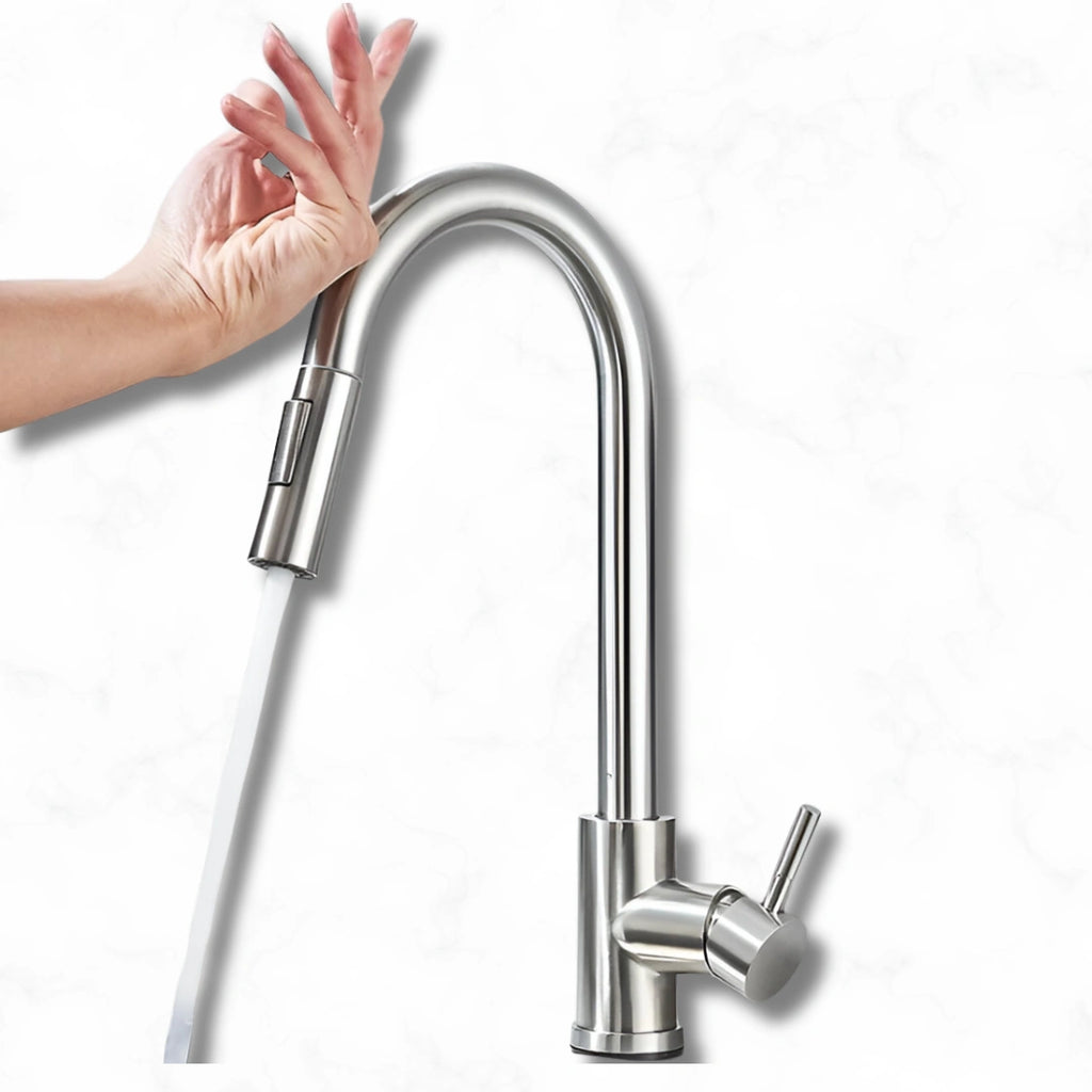 Apex - Pull Out Kitchen Tap - Smart Touch Control - Goose Neck - Spray Modes