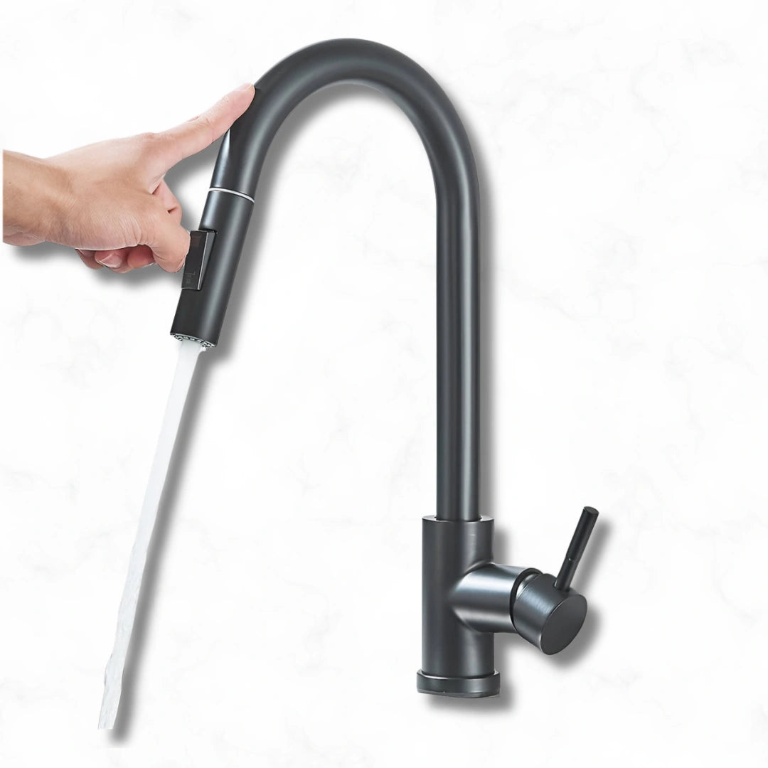 Apex - Pull Out Kitchen Tap - Smart Touch Control - Goose Neck - Spray Modes