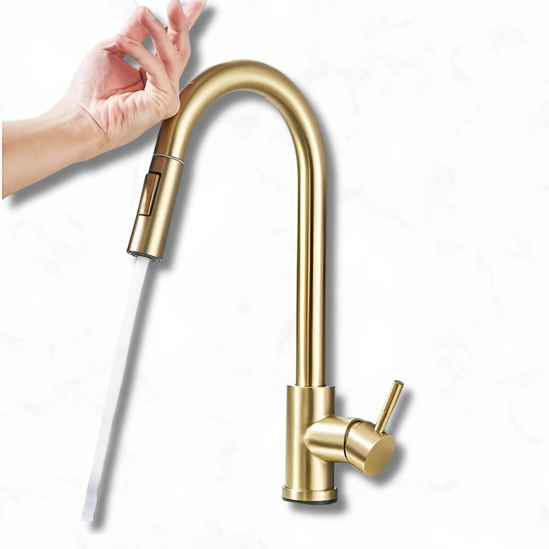 Apex - Pull Out Kitchen Tap - Smart Touch Control - Goose Neck - Spray Modes