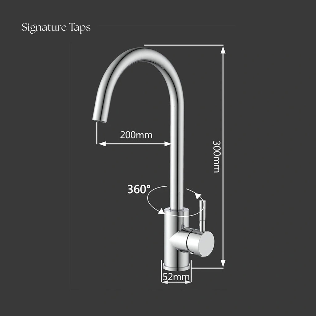 Vault - Kitchen Mixer Tap - Goose Neck