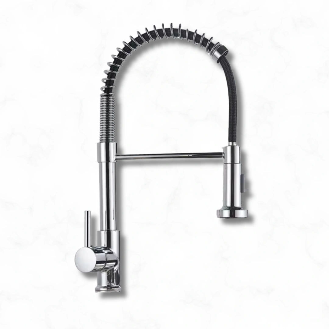 Flint - Pull Out Kitchen Tap - Spring Neck - Dual Spray