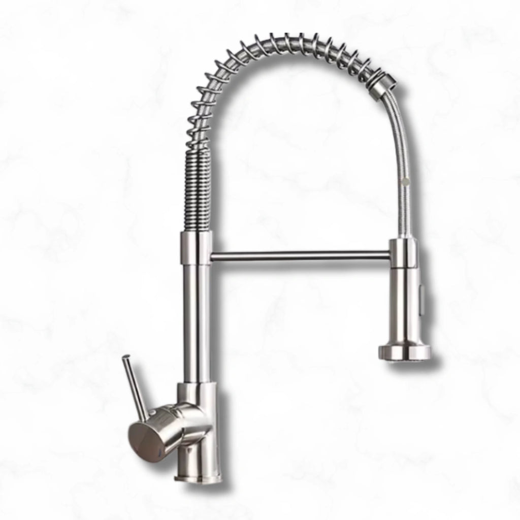 Flint - Pull Out Kitchen Tap - Spring Neck - Dual Spray