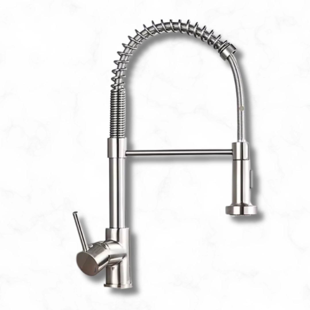 Flint - Pull Out Kitchen Tap - Spring Neck - Dual Spray