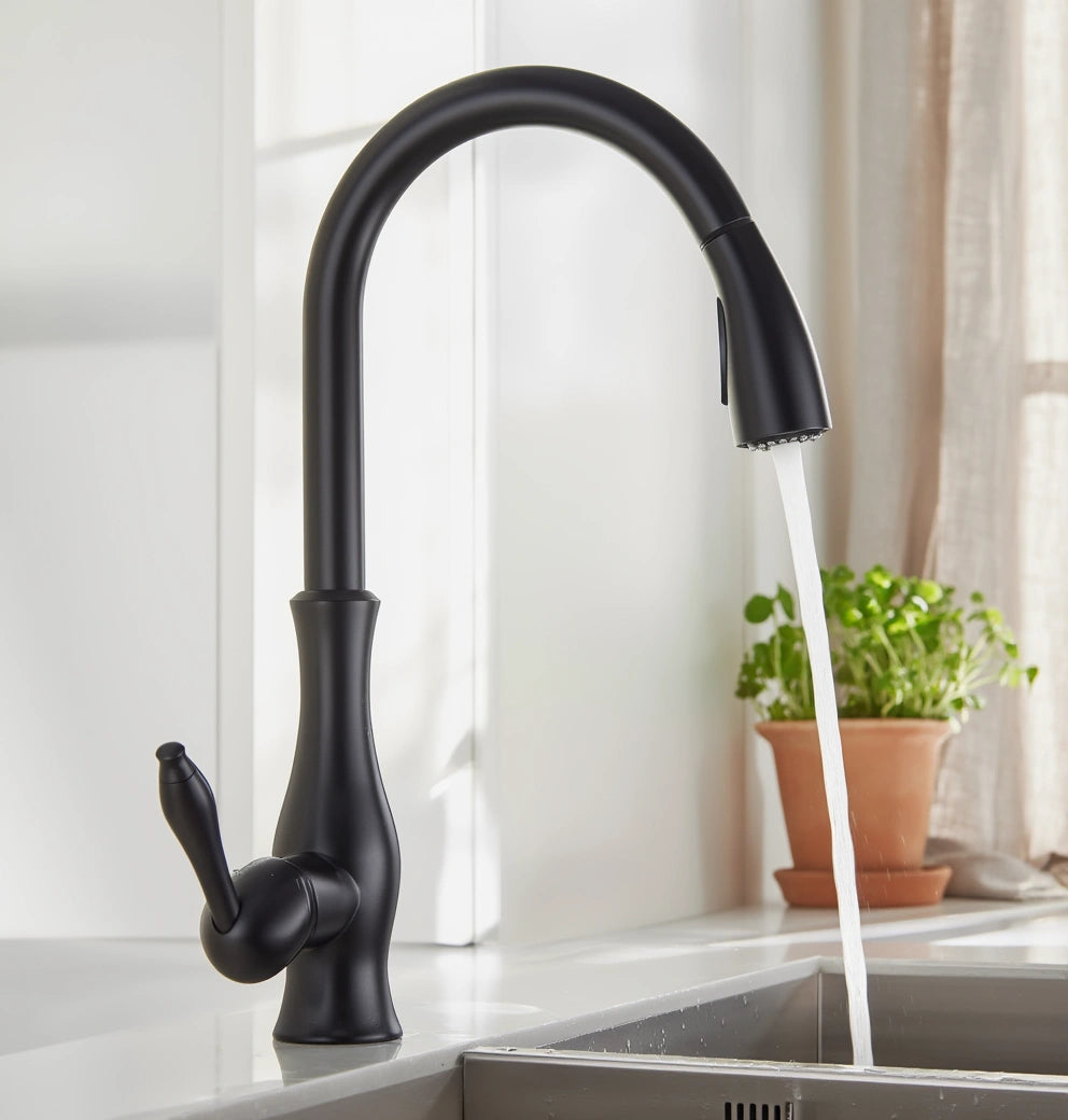Gate - Pull Out Kitchen Tap - Goose Neck - Spray Modes