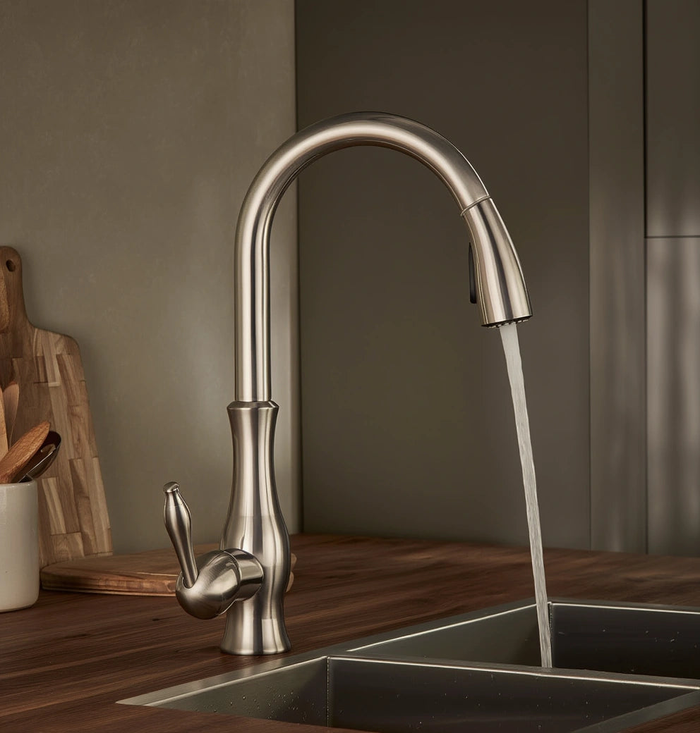 Gate - Pull Out Kitchen Tap - Goose Neck - Spray Modes