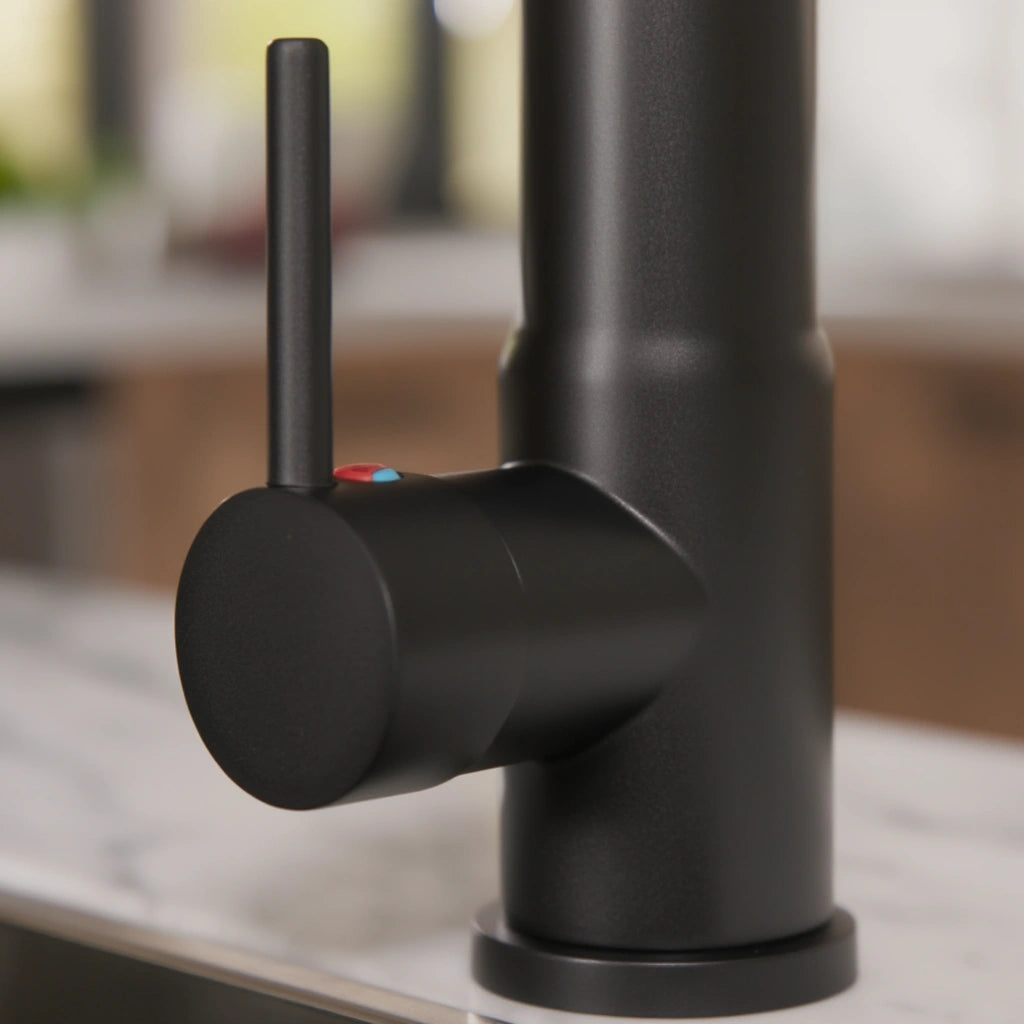 Pillar - Pull Out Kitchen Tap - Straight Neck - Dual Spray - Dual Spout