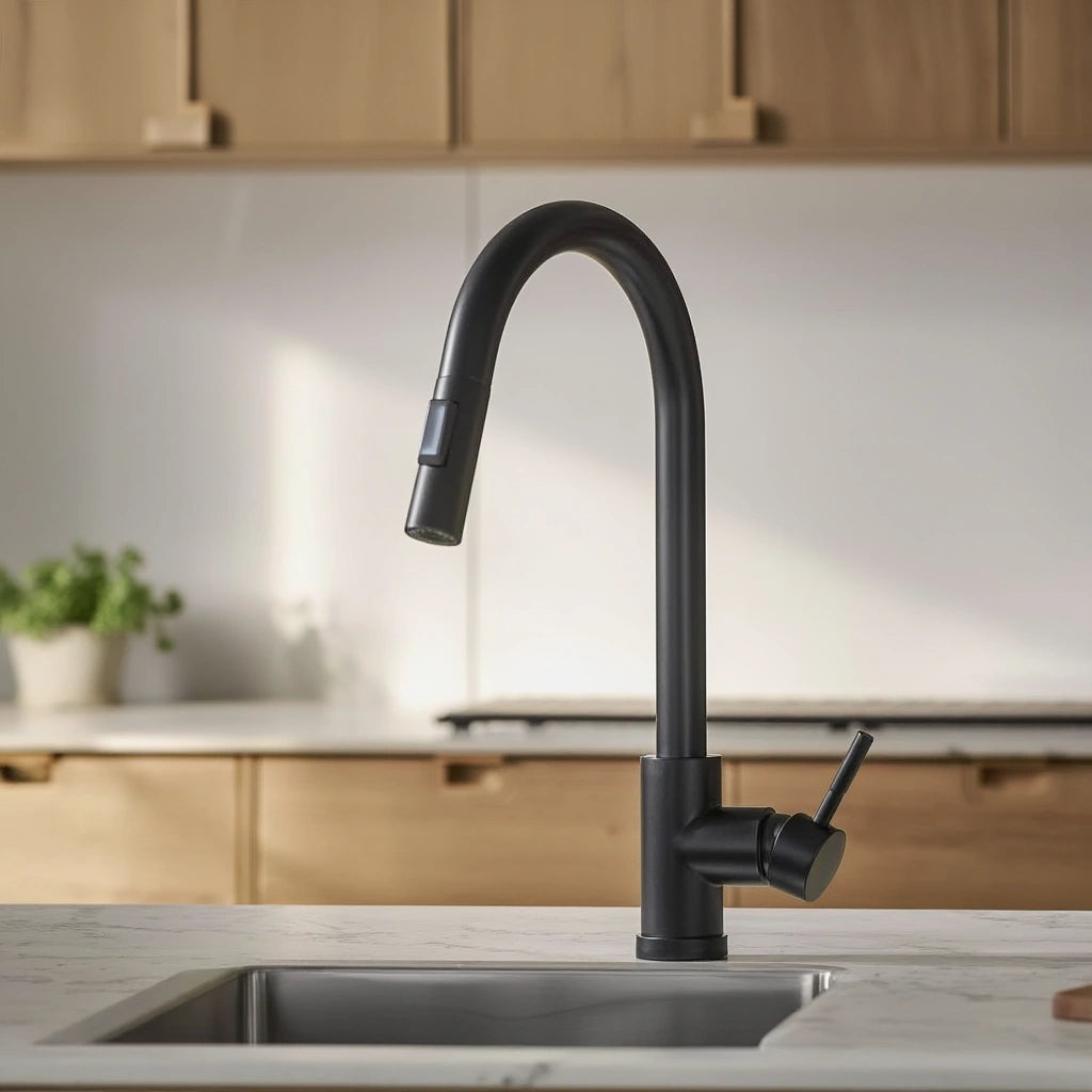 Apex - Pull Out Kitchen Tap - Smart Touch Control - Goose Neck - Spray Modes