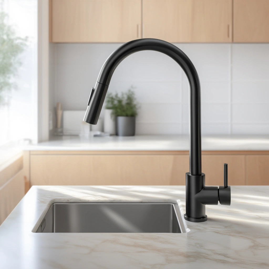 Apex - Pull Out Kitchen Tap - Smart Touch Control - Goose Neck - Spray Modes