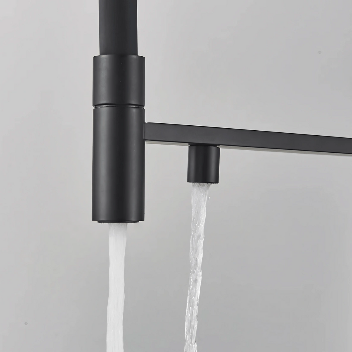 Crown - Pull Out Kitchen Tap - Spring Neck - Dual Spout