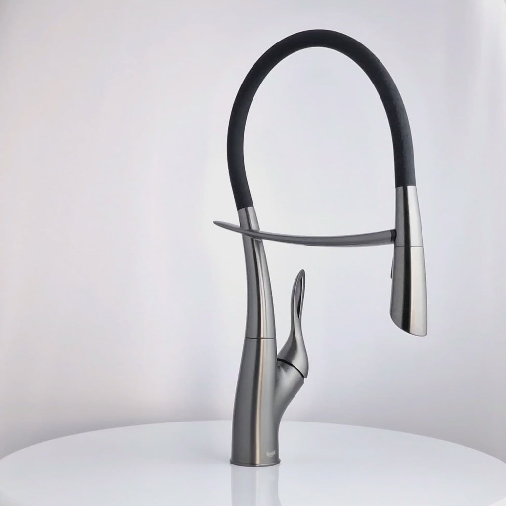 Orbit - Pull Out Kitchen Tap - Gun Metal - Smart Touch Control - Spray Modes