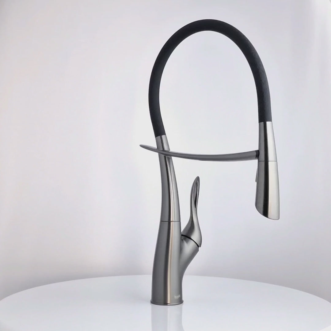 Orbit - Pull Out Kitchen Tap - Gun Metal - Smart Touch Control - Spray Modes