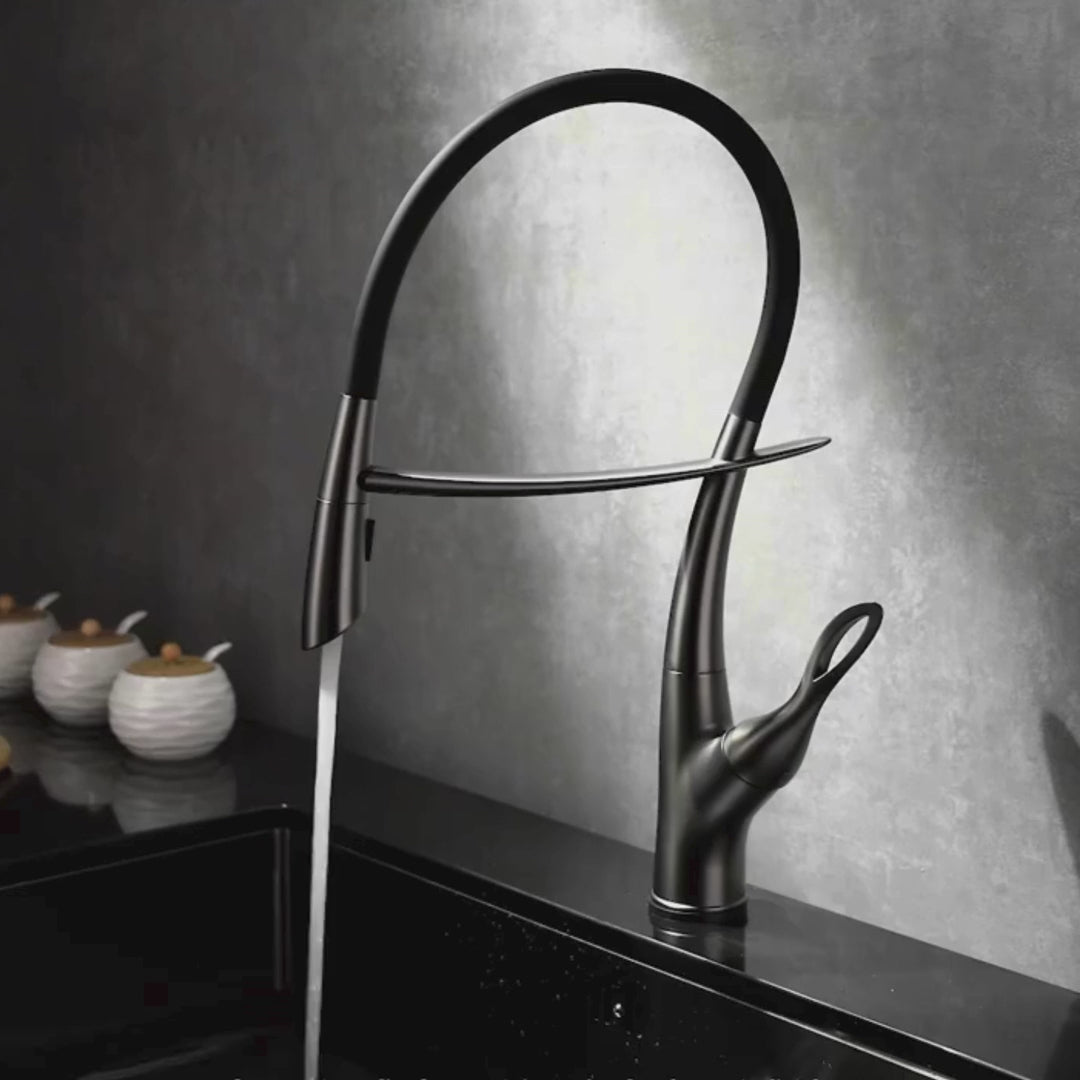 Orbit - Pull Out Kitchen Tap - Gun Metal - Smart Touch Control - Spray Modes