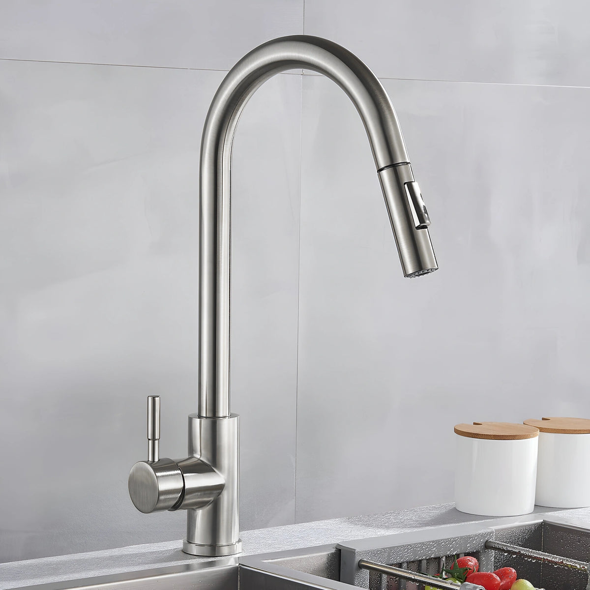 Apex - Pull Out Kitchen Tap - Smart Touch Control - Goose Neck - Spray Modes